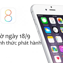 iOS 8 bản chính thức sẽ cho tải về từ 0 giờ sáng mai