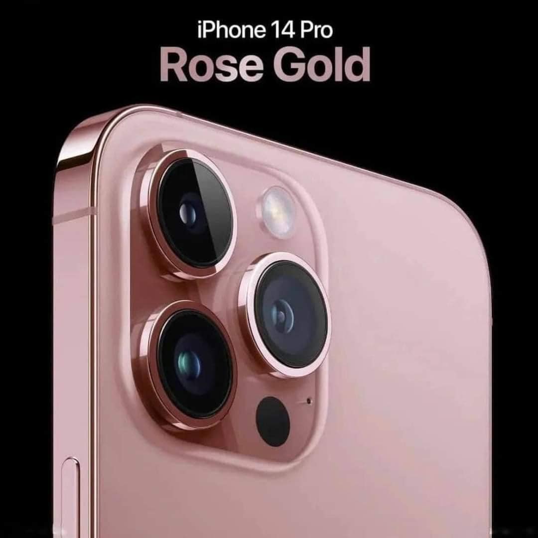 apple 14 pro rose gold