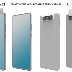 Thiết kế smartphone 3 camera xoay từ Huawei lộ diện